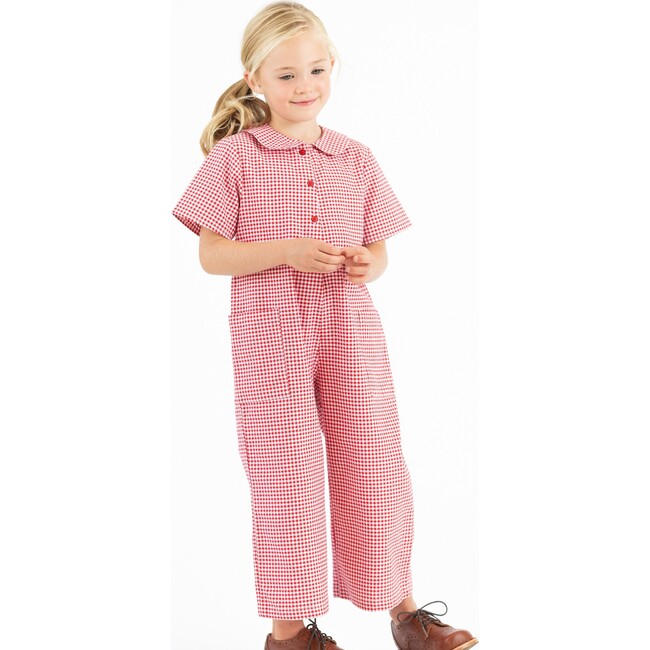 Mae Jumpsuit, Red Gingham Check - Jumpsuits - 2