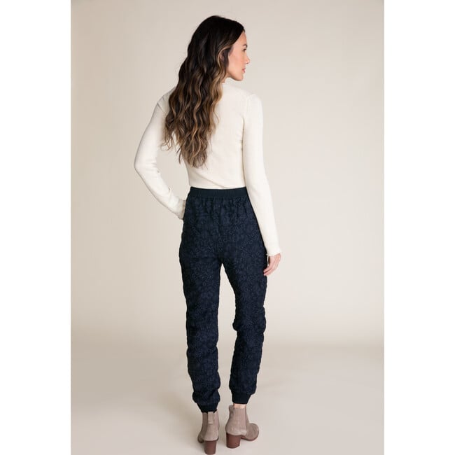 Women's Drake Jogger, Midnight Navy Embroidery - Pants - 4