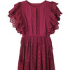 Women's Lindsey Dress, Cranberry - Dresses - 3