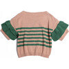 Verbunko Sailor Pullover, Emerald/Pampas Mix - Sweaters - 2