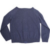 Cotton Classic Crew Neck Cardigan, Denim - Sweaters - 2