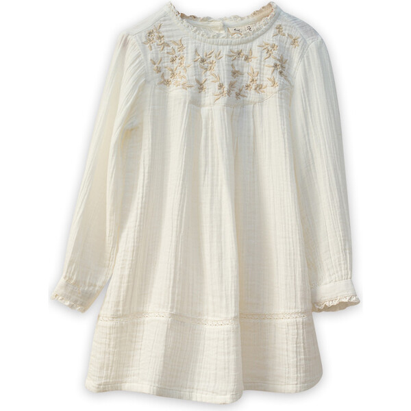 Charlotte Dress, Off White - Beet World Dresses | Maisonette