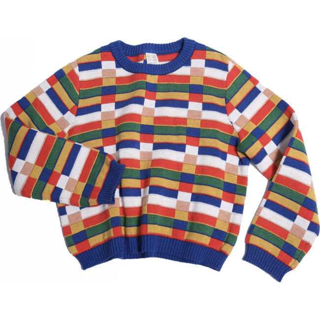 Samuel Intarsia Pullover, Cobalt Mix - Sweaters - 1