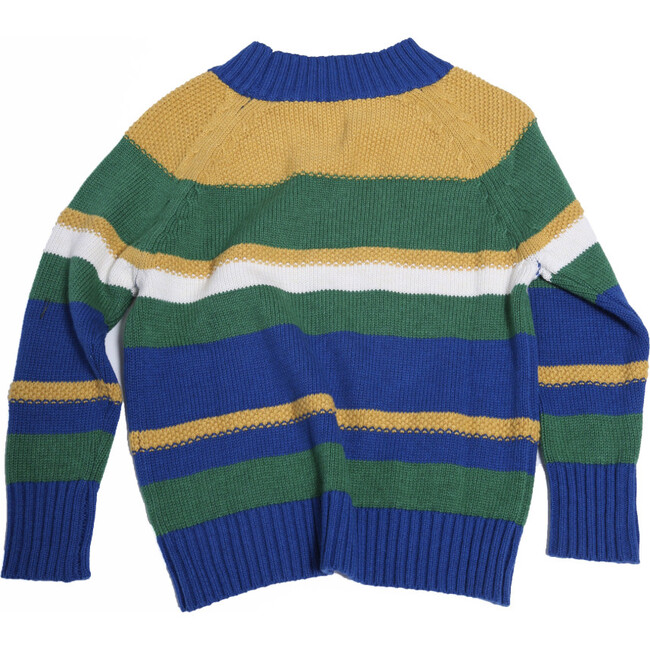 Noah Striped Pullover, Cobalt Mix - Sweaters - 2