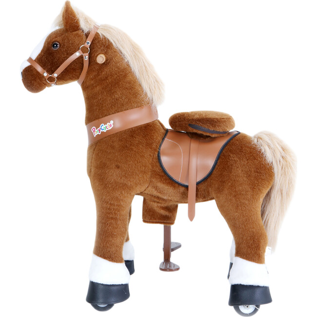 Brown Horse with White Hoof, Small 2019 - Ride-On - 2