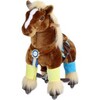 Brown Horse with Long Mane, Small - Ride-On - 1 - thumbnail
