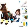 Chocolate Brown Horse with Accessories, Medium - Ride-On - 2