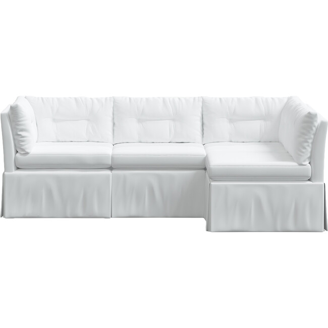 Octavia 4 Piece Sectional, Twill White - Sofas & Sectionals - 1