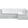 Octavia 4 Piece Sectional, Twill White - Sofas & Sectionals - 1 - thumbnail