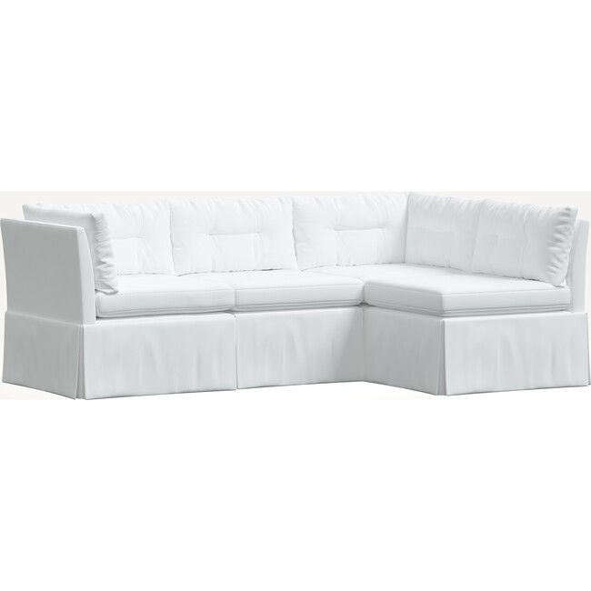 Octavia 4 Piece Sectional, Twill White
