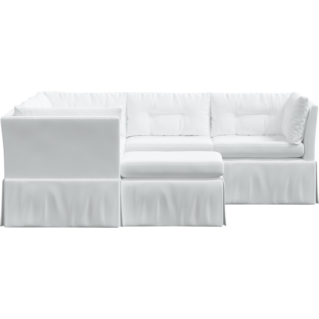 Octavia 6 Piece Sectional, Twill White