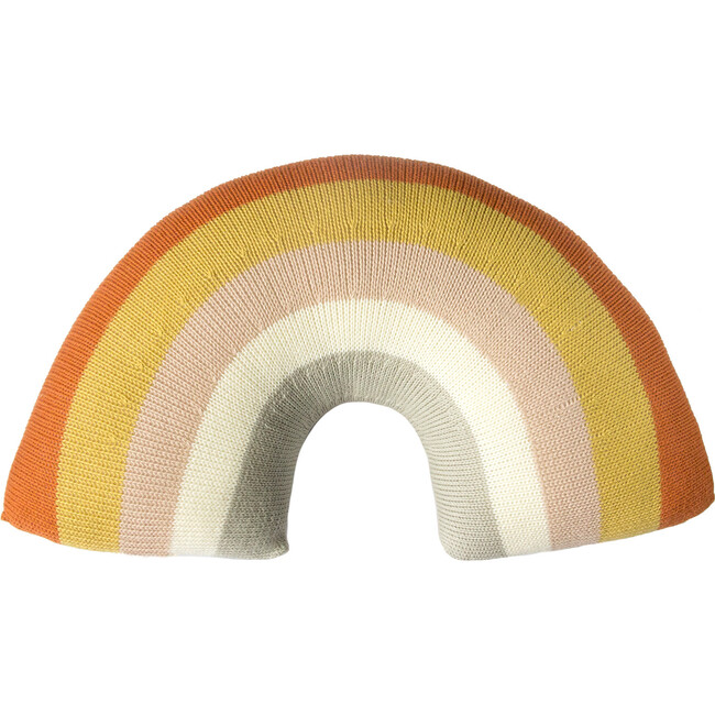 Rainbow Wool Pillow, Adobe - Decorative Pillows - 1