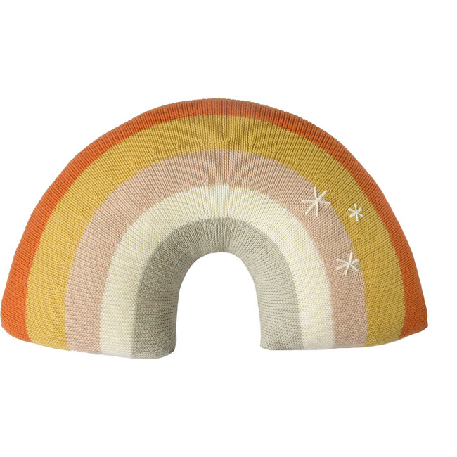 Rainbow Wool Pillow, Adobe - Decorative Pillows - 2