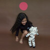 Zig Zag the Tiger Doll, White/Black - Plush - 5