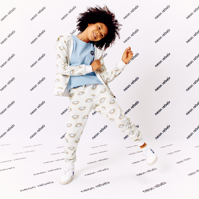 Lenny Sweatpant, Marshmallow Rainbow