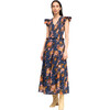 Women's Ines Midi Dress, Navy - Dresses - 1 - thumbnail