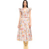 Women's Ines Midi Dress, Cream - Dresses - 1 - thumbnail