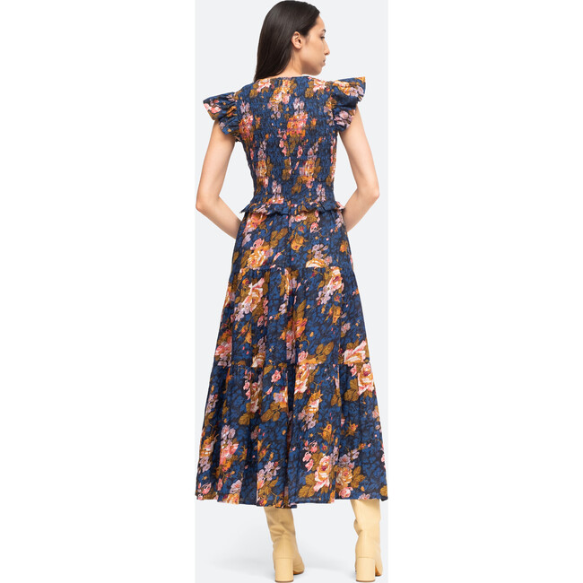 Women's Ines Midi Dress, Navy - Dresses - 3