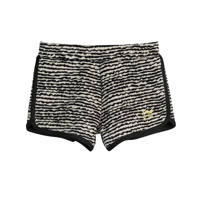 Nicki Shorts, Faded Black Fun Stripe - Shorts - 1