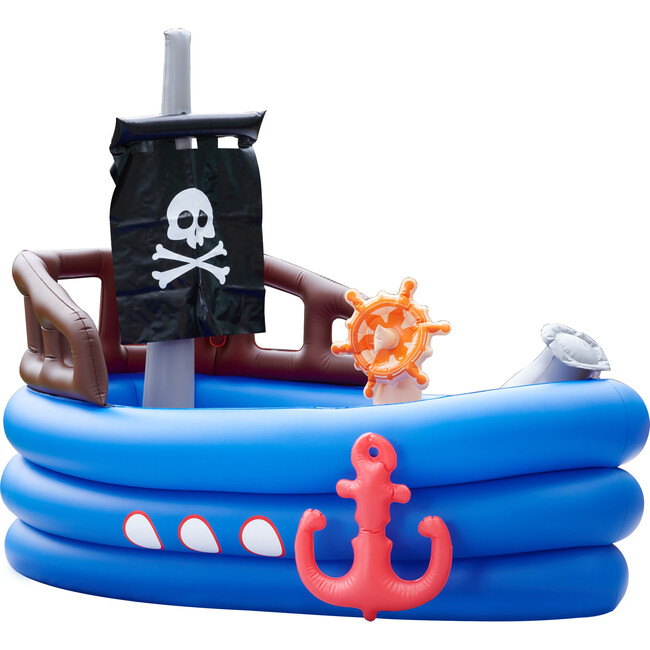 Water Fun Pirate Boat Inflatable Kiddie Pool, 2020 - Pool Toys - 1