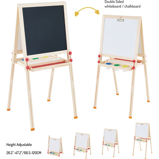 Little Artist Vangogh Easel, Wood/Red - Arts & Crafts - 3