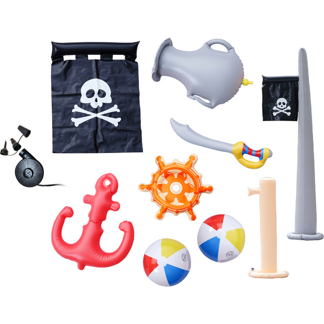 Water Fun Pirate Boat Inflatable Kiddie Pool, 2020 - Pool Toys - 6