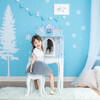 Dreamland Castle Play Vanity Set, White/Ice Blue - Kids Seating - 2