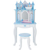 Dreamland Castle Play Vanity Set, White/Ice Blue - Kids Seating - 3 - thumbnail