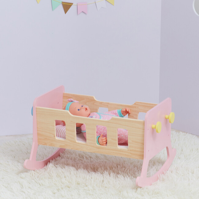 Modern Nordic Princess Baby Doll Cradle - Doll Accessories - 3