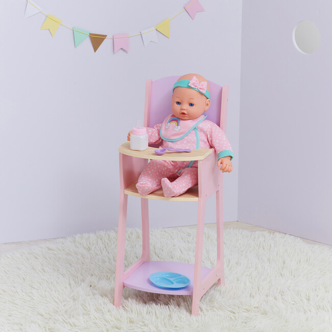 Modern Nordic Princess Baby Doll High Chair - Doll Accessories - 5