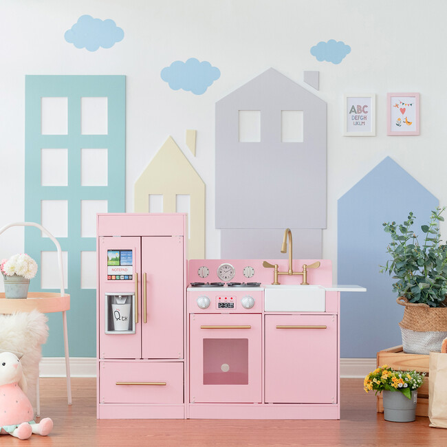 Little Chef Chelsea Modern Play Kitchen, Pink