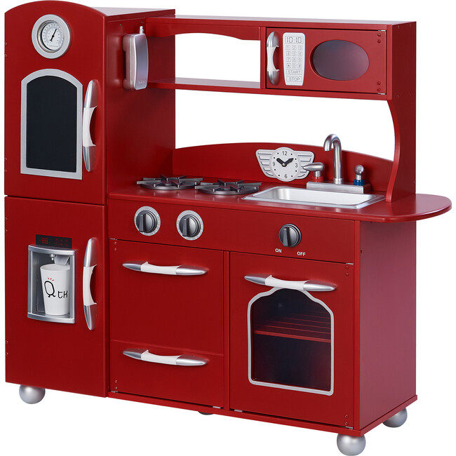 Little Chef Westchester Play Kitchen, Red - Play Kitchens - 3