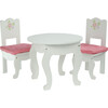 Little Princess 18" Doll Table & 2 Chairs Set, White - Doll Accessories - 1 - thumbnail