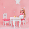 Little Princess 18" Doll Table & 2 Chairs Set, White - Doll Accessories - 2