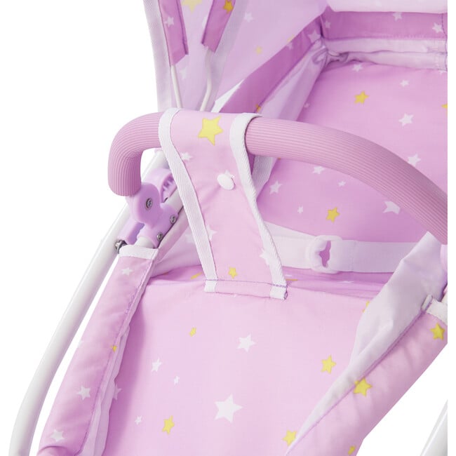 Twinkle Stars Princess 2-in-1 Baby Doll Stroller, Purple - Doll Accessories - 6