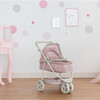 Polka Dots Princess 2-in-1 Baby Doll Stroller, Pink/Grey - Doll Accessories - 5 - thumbnail