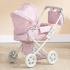 Polka Dots Princess Baby Doll Deluxe Stroller, Pink & Grey - Doll Accessories - 7 - thumbnail