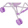Baby Doll Stroller with Parasol, Purple/Stars - Doll Accessories - 7