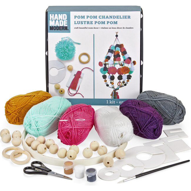 Pom Pom Chandelier Kit - Arts & Crafts - 1
