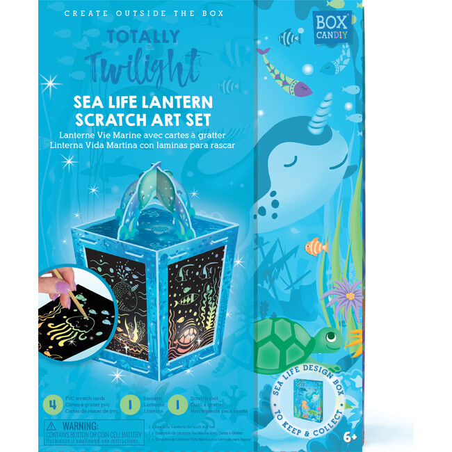 Totally Twilight Sea Life Lantern Scratch Art Set