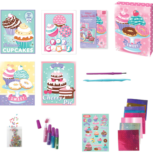 Totally Sweet Treats Glitter & Foil Art Set - Arts & Crafts - 2