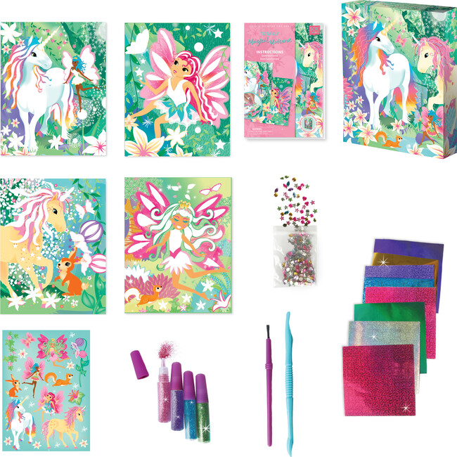 Totally Magical Unicorns Glitter & Foil Art Set - Craft Kits - 2