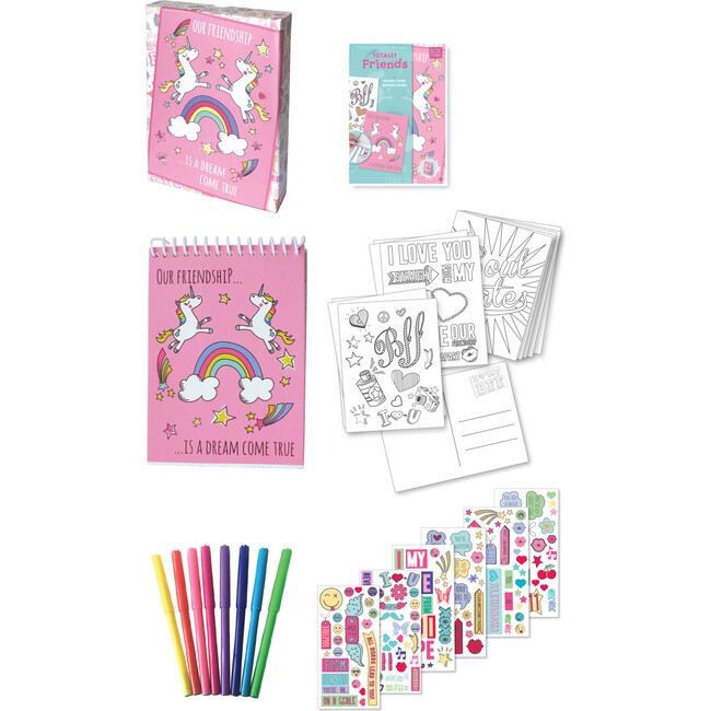 Totally Friends Create Your Own Postcards - Coloring - 2