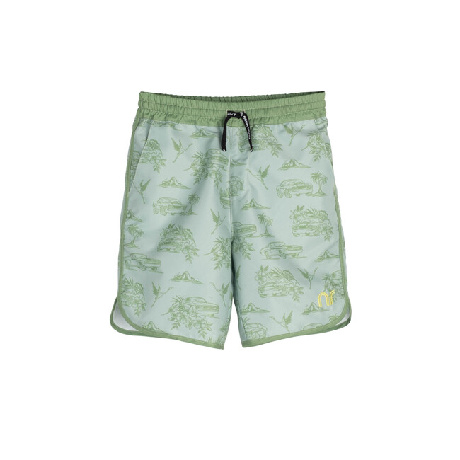 Axel Woven Short, Jade Green Car - Shorts - 1