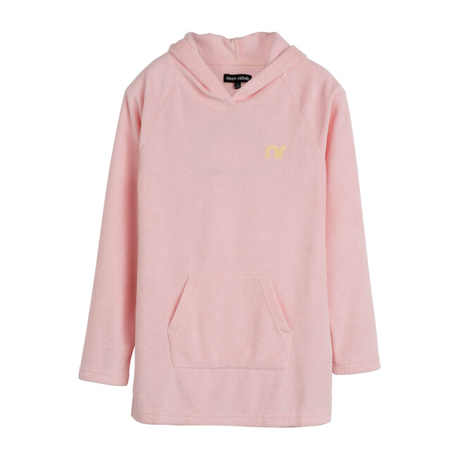 Holden Terry Hooded Coverup, Pink Salt