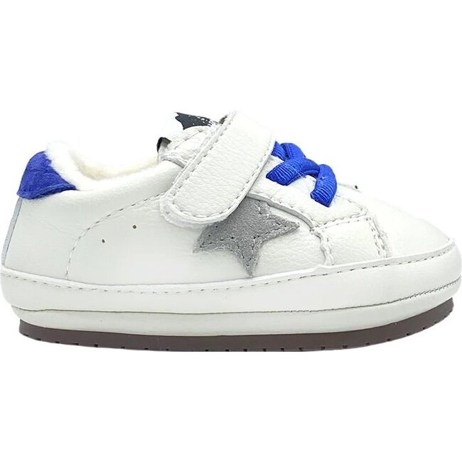 Jack Baby Kicks, White & Blue - Sneakers - 1