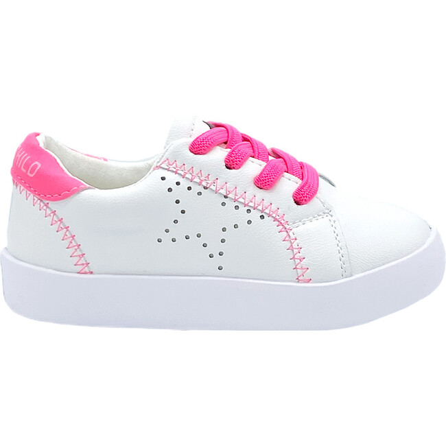 Izzy Sneaker, White & Pink