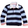 Fritz Rugby Shirt, Blue and Navy - Shirts - 1 - thumbnail