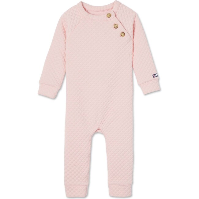 Reese Quilted Romper, Impatiens Pink