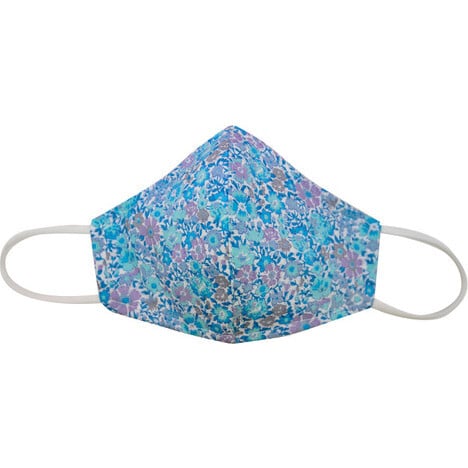 Liberty™ Edition  Cotton Face Mask, Mini Turquoise Floral - Other Accessories - 1